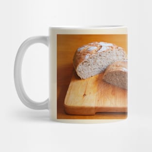 Sourdough on Wooden Chopping Board Mug